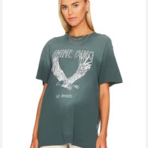 Anine Bing Eagle Lili Tee - Emerald Green XS